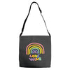 love wins Adjustable Strap Totes