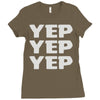 yep yep yep Ladies Fitted T-Shirt