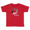 buffering  funny retro loading computer console fashion party Toddler T-shirt