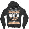 I am Not Super Woman But I'm Fighting Uterine Cancer So Close Enough Zipper Hoodie