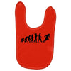 evolution of a rugby player t shirt top all black mens Baby Bibs