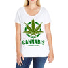 cannabis for medical use only Ladies Curvy T-Shirt