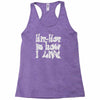hip hop is how i live Racerback Tank