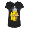 breaking bad lego parody Maternity Scoop Neck T-shirt