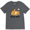 corgi cute puppy low battery charge me V-Neck Tee