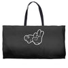 rude hands, ideal gift or birthday present. Weekender Totes