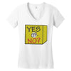 yes our no Women's V-Neck T-Shirt