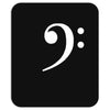 bass clef hat Mousepad