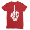 Flipping Someone Off Ladies Fitted T-Shirt