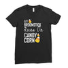 candy corn Ladies Fitted T-Shirt