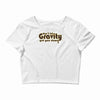 dont let gravity get you down for science geeks Crop Top