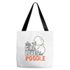 This Girl Loves Poodle Tote Bags