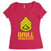 grill sergeant military Women's Triblend Scoop T-shirt
