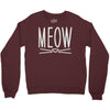 meow cute cat face Crewneck Sweatshirt