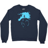 water planet global warming world ocean banksy nature graphic Crewneck Sweatshirt