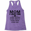 I Love You Mom Racerback Tank