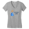 fashionably late Women's V-Neck T-Shirt