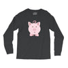 cute surprised pig pig Long Sleeve Shirts