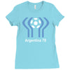 argentina 78 world cup 1978 retro football Ladies Fitted T-Shirt