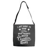 drink wine &amp; watch christmas movies Adjustable Strap Totes