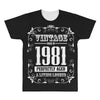 vintage made in 1981 perfectly aged a living legend All Over Men's T-shirt