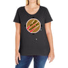 do not touch me Ladies Curvy T-Shirt
