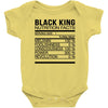 black king nutrition facts Baby Bodysuit