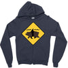 bear shark Zipper Hoodie