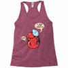 virus loves you this much Racerback Tank