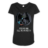 feed me and tell me i'm pretty Maternity Scoop Neck T-shirt