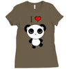 i love panda Ladies Fitted T-Shirt