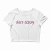 867 midnight Crop Top