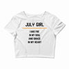 July Girl Crop Top