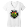 cannabis Women's V-Neck T-Shirt
