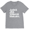 a litle life book white logo V-Neck Tee