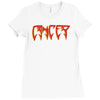 cancer logo Ladies Fitted T-Shirt