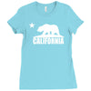 california bear Ladies Fitted T-Shirt