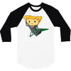 what's in his briefqueso 3/4 Sleeve Shirt