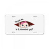 November Peeking Out Baby Girl License Plate