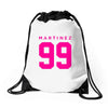 martinez twins Drawstring Bags