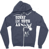 sorry i'm such an ass Zipper Hoodie