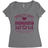 world's most awesome mom Women's Triblend Scoop T-shirt