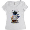 who loves labrador retriever Women's Triblend Scoop T-shirt