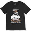 daddy and son not always eye to eye V-Neck Tee