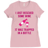 rescued some wine Ladies Fitted T-Shirt