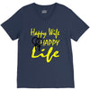 happy wife happy life V-Neck Tee