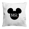 Mr. and Mrs. Matching Throw Pillow