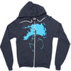 water planet global warming world ocean banksy nature graphic Zipper Hoodie