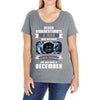 Never Underestimate A Man Who Watches Black Mirror And Was Born in Ladies Curvy T-Shirt