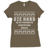 die hard ugly sweater Ladies Fitted T-Shirt